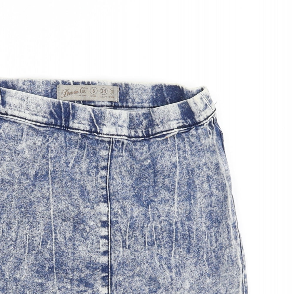 Womens UK Size 6 Denim Co Straight & Pencil  Skirt