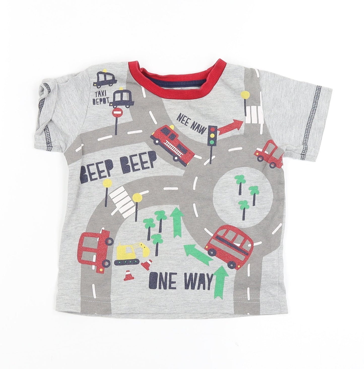 snooze Boys Grey   Basic T-Shirt Size 9-12 Months