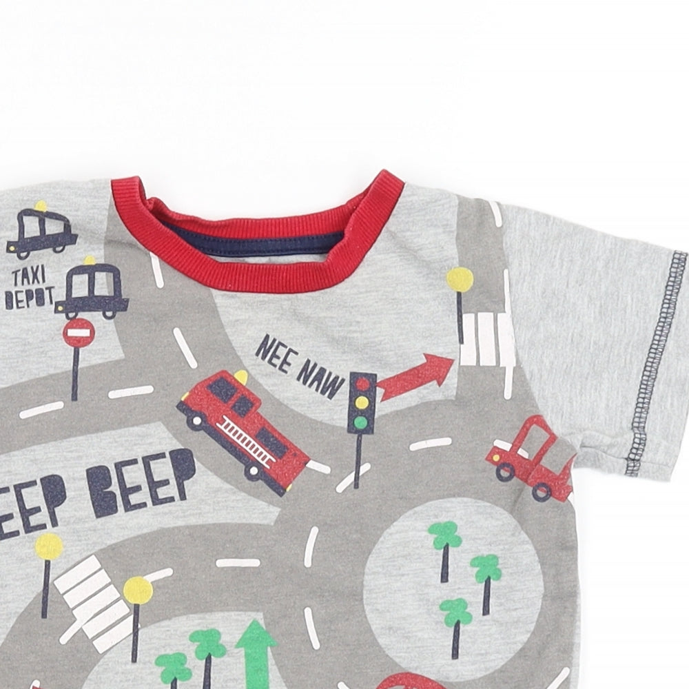 snooze Boys Grey   Basic T-Shirt Size 9-12 Months