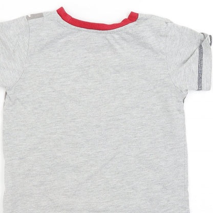 snooze Boys Grey   Basic T-Shirt Size 9-12 Months