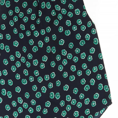Whistler Womens Blue Floral  Basic Button-Up Size 6