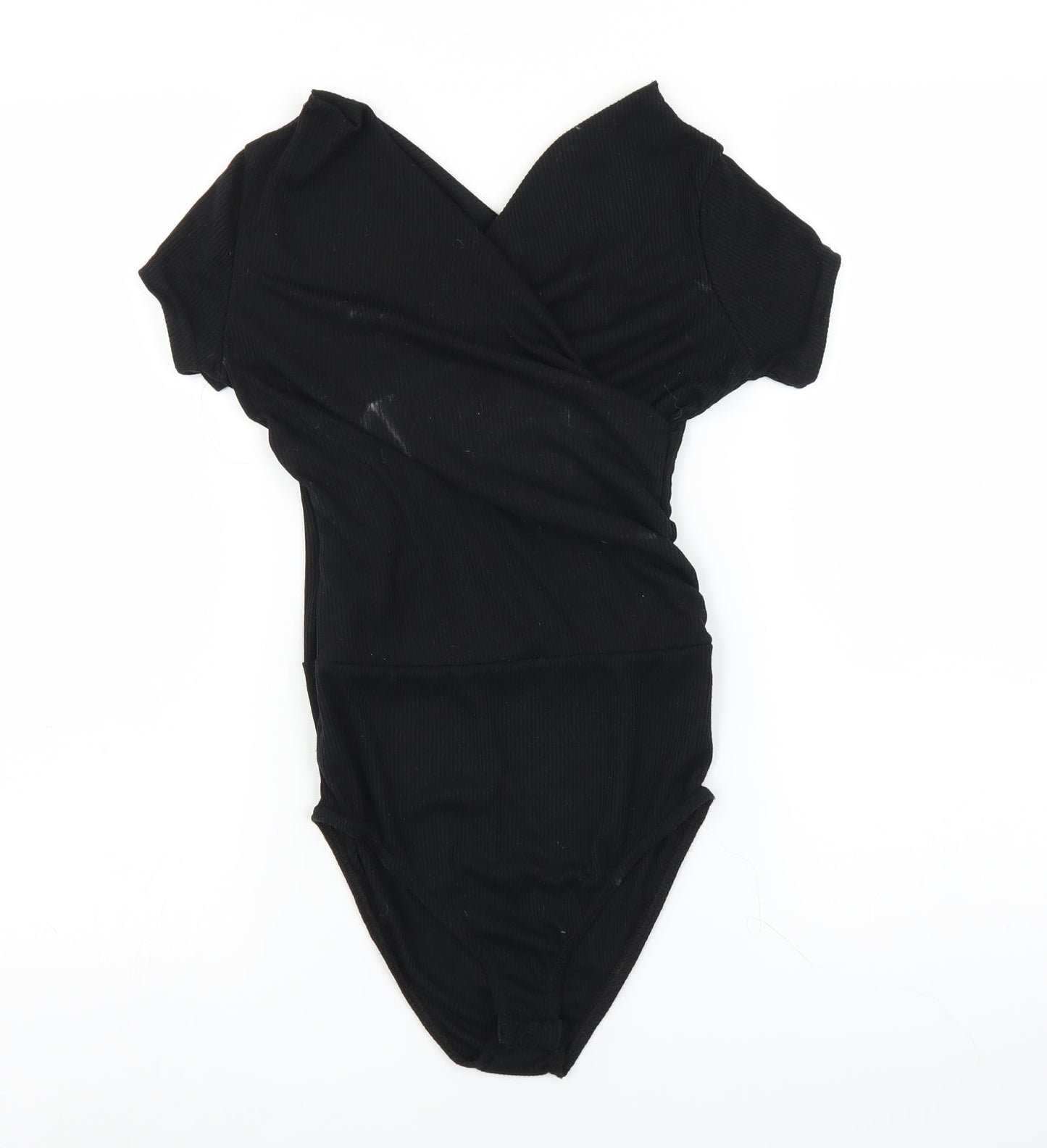 Boohoo Womens Black   Bodysuit One-Piece Size 8