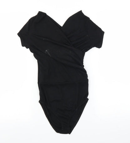 Boohoo Womens Black   Bodysuit One-Piece Size 8