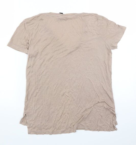 FOREVER 21 Womens Beige   Basic T-Shirt Size S