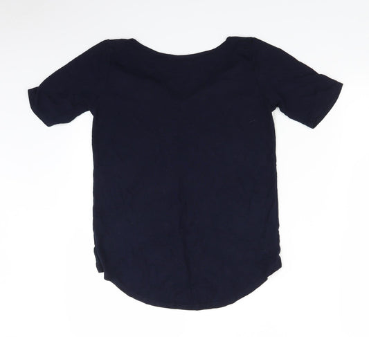 I SAW IT FIRST Womens Blue   Basic T-Shirt Size 8