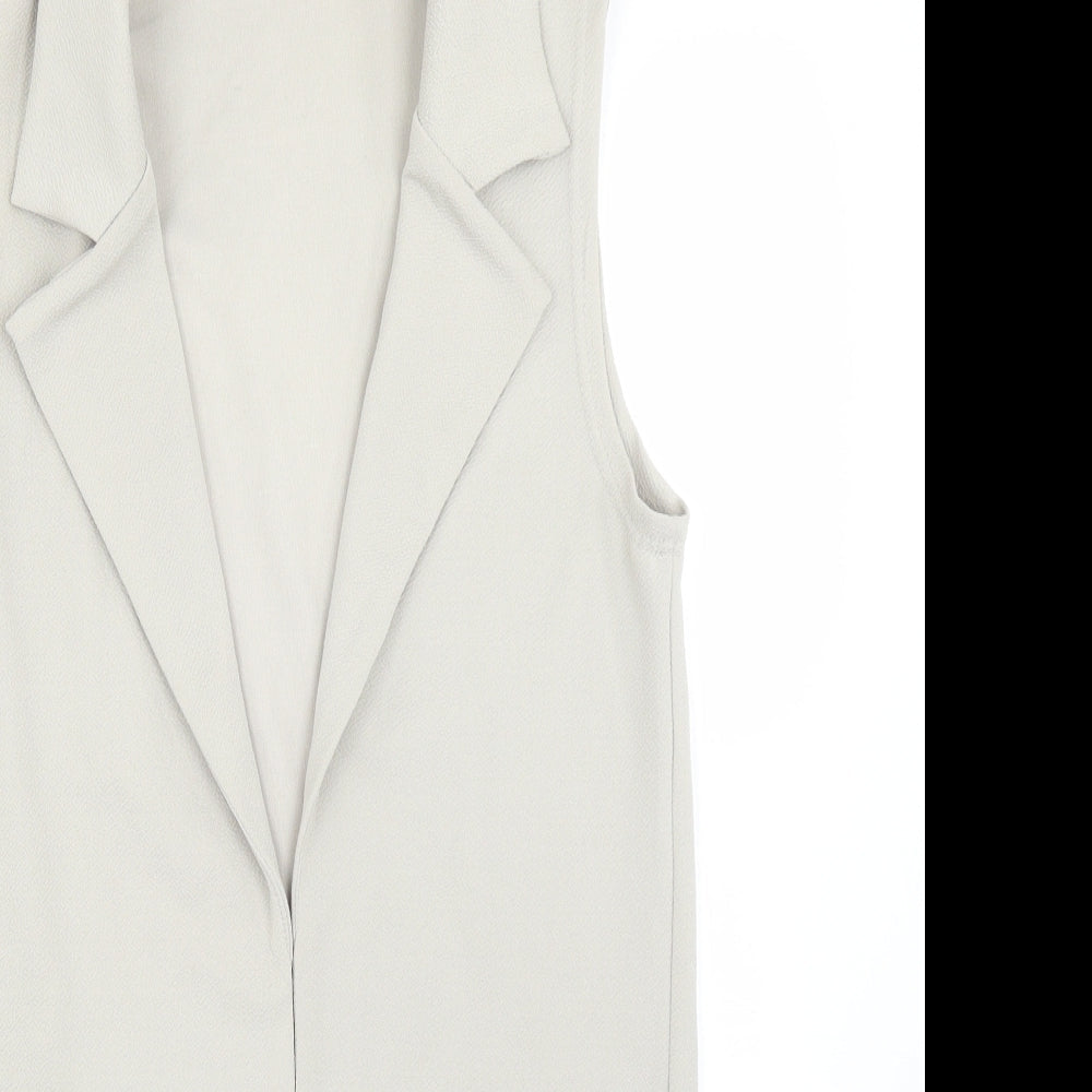 New Look Womens Grey   Jacket Blazer Size 8