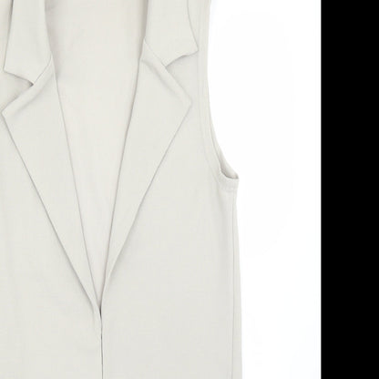 New Look Womens Grey   Jacket Blazer Size 8