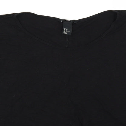 Womens UK Size XS H&M Black Basic Blouse