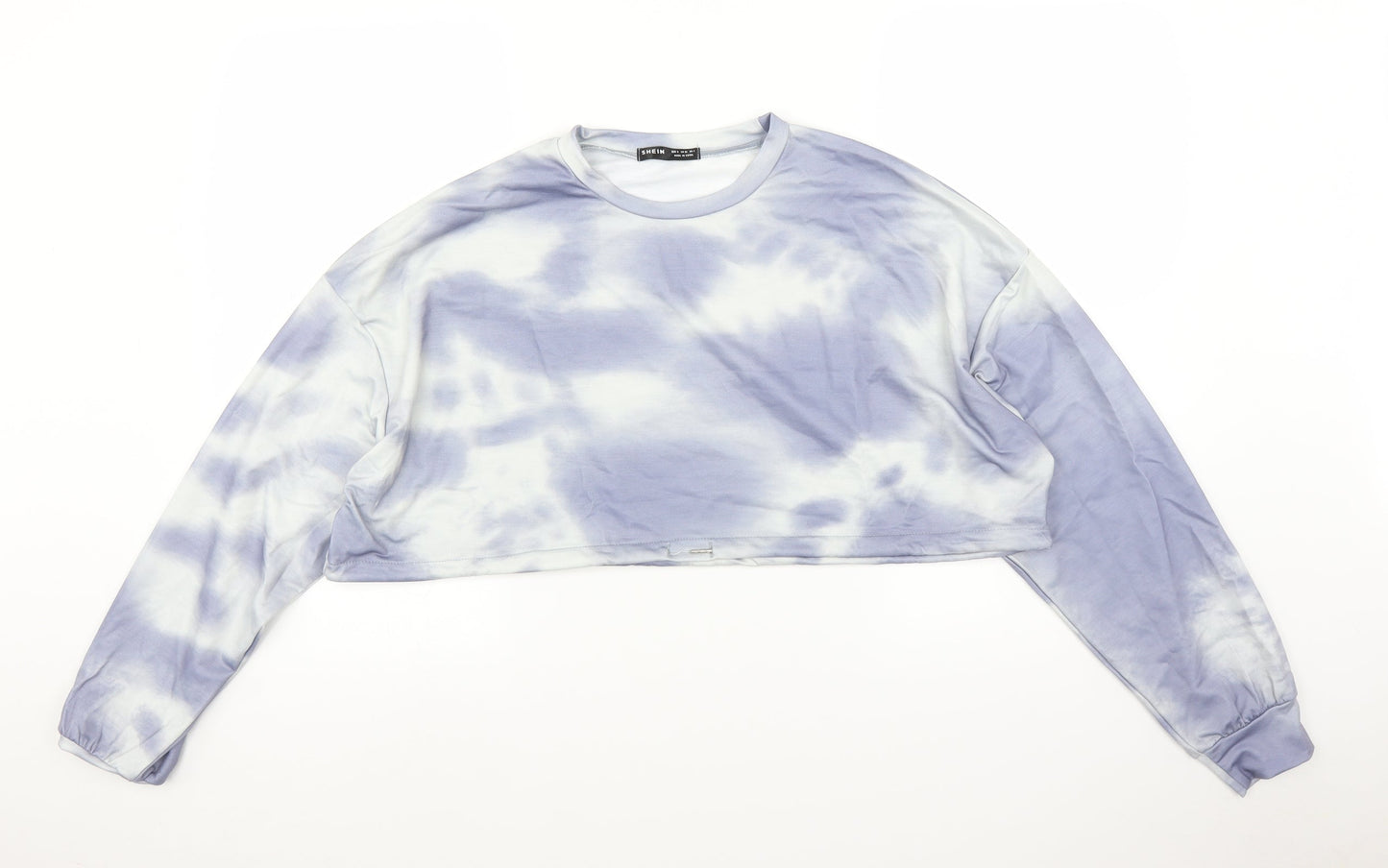 SheIn Womens Blue   Cropped Blouse Size S