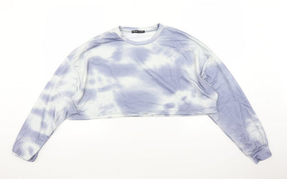 SheIn Womens Blue   Cropped Blouse Size S