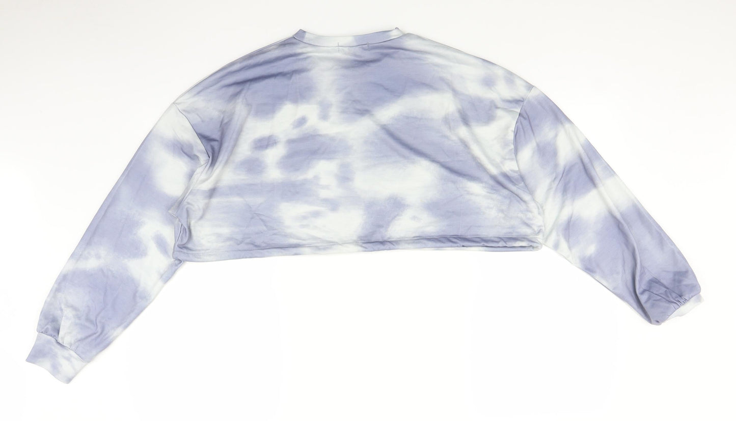 SheIn Womens Blue   Cropped Blouse Size S