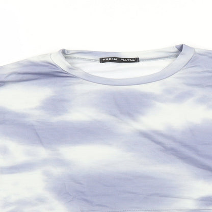 SheIn Womens Blue   Cropped Blouse Size S