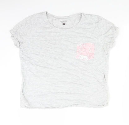 F&F Womens Grey   Basic T-Shirt Size 20