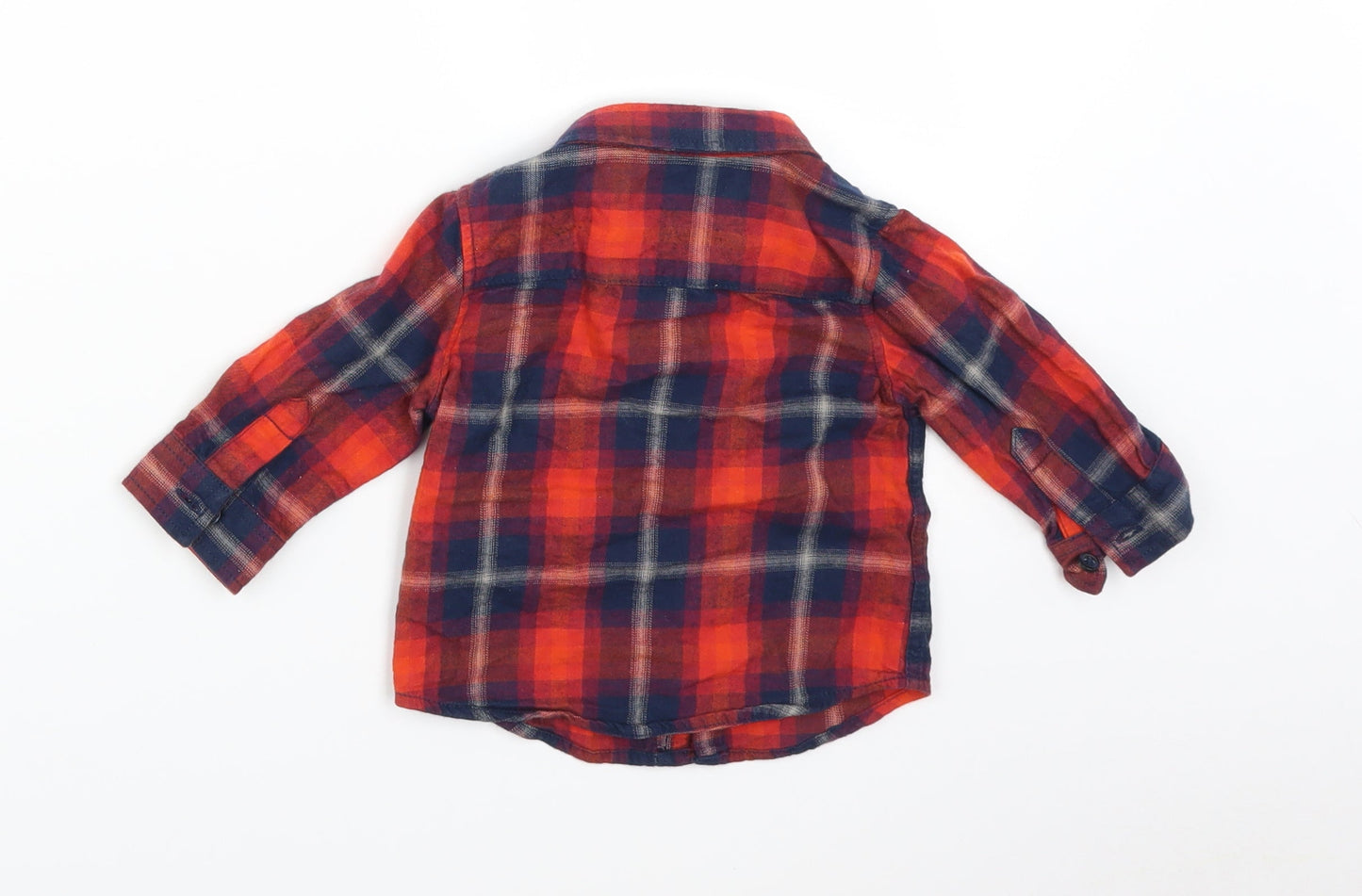 NEXT Baby Red Plaid  Basic Button-Up Size 3-6 Months