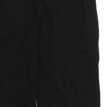 Womens UK Size 12 BHS Regular Fit  Black Trousers