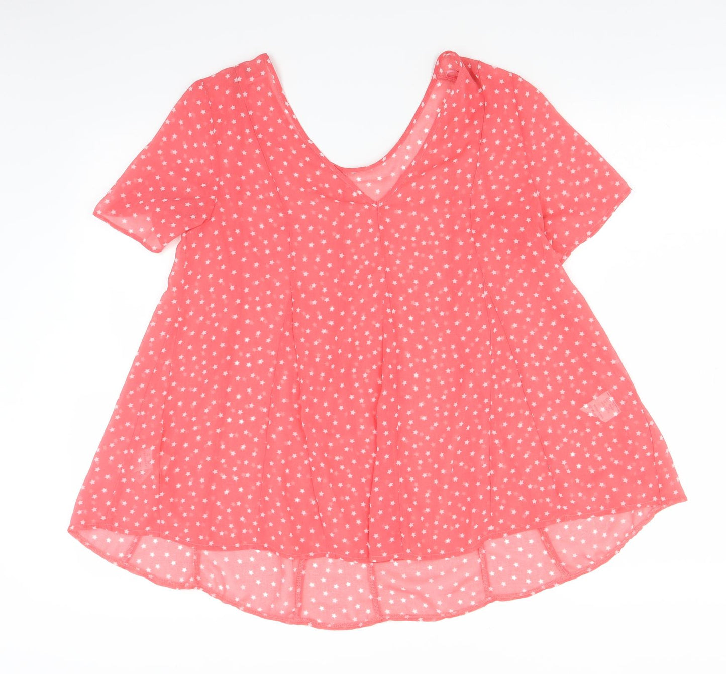 Womens UK Size 10 NEXT Pink Basic Blouse