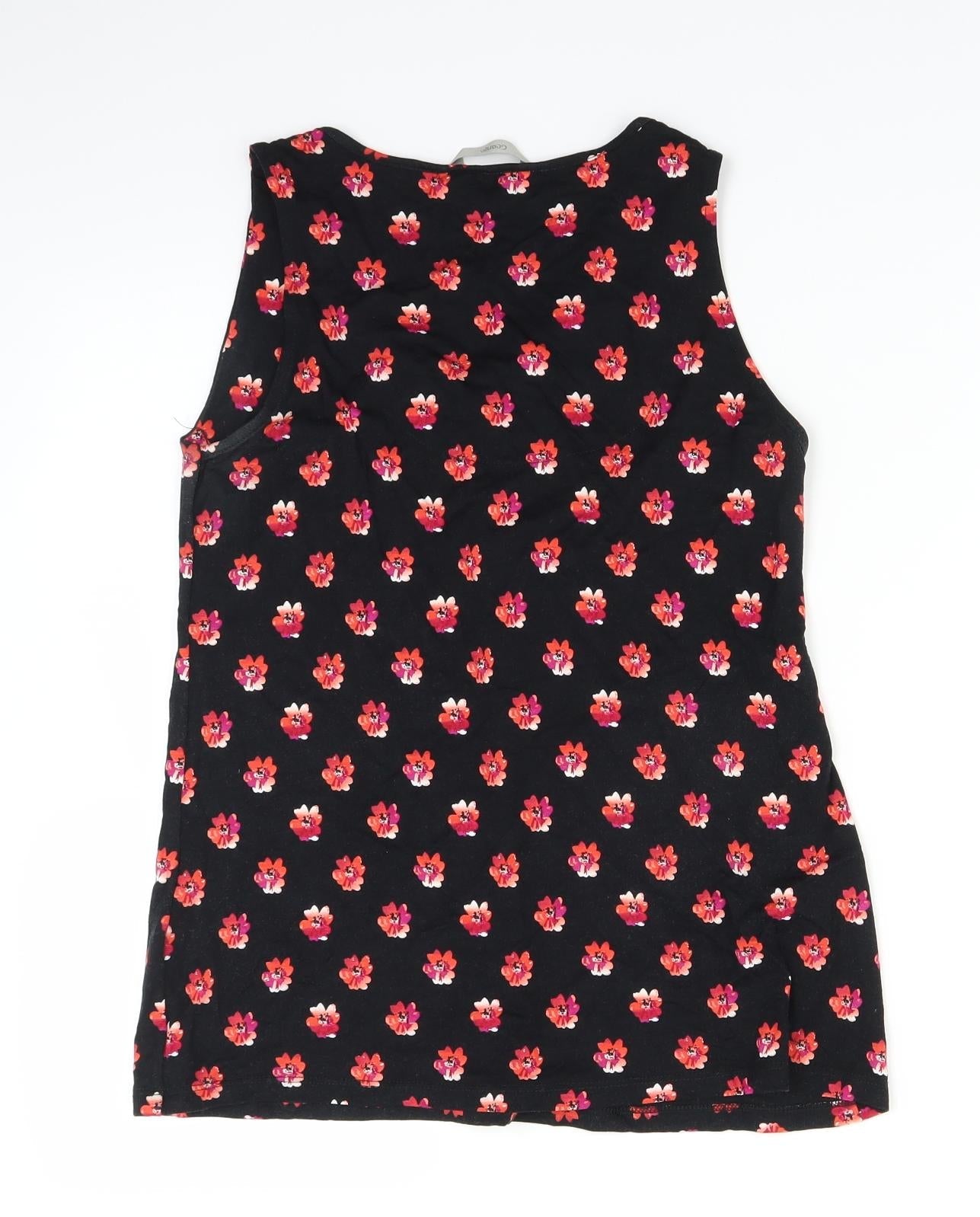 George Womens Black   Basic T-Shirt Size 10