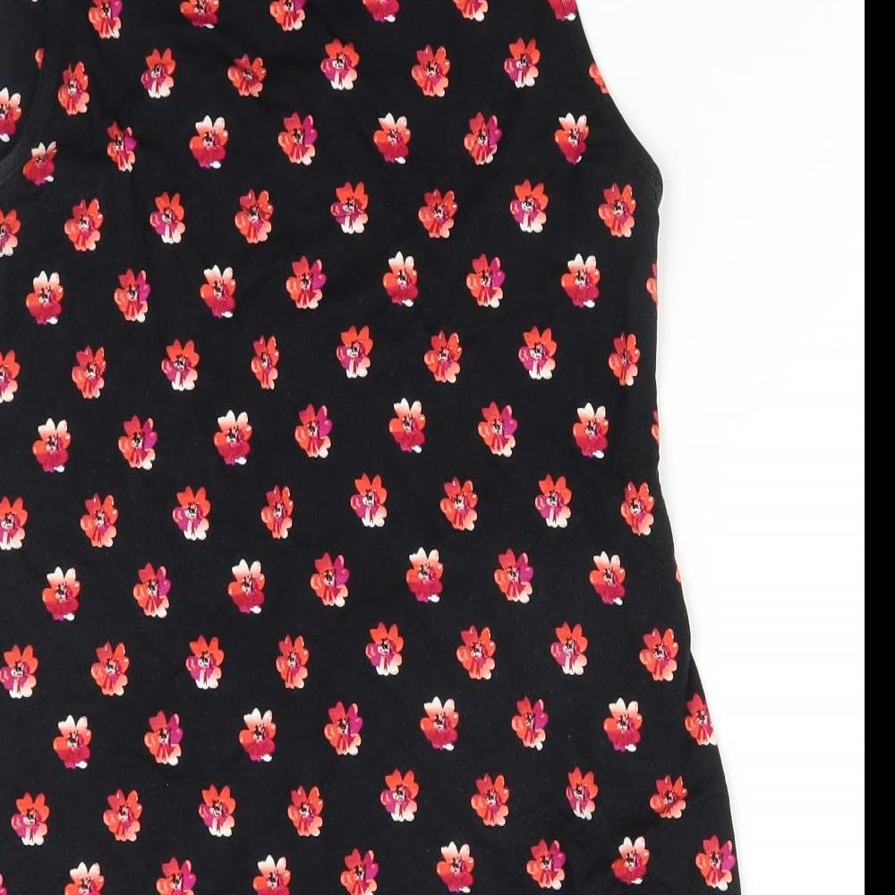 George Womens Black   Basic T-Shirt Size 10