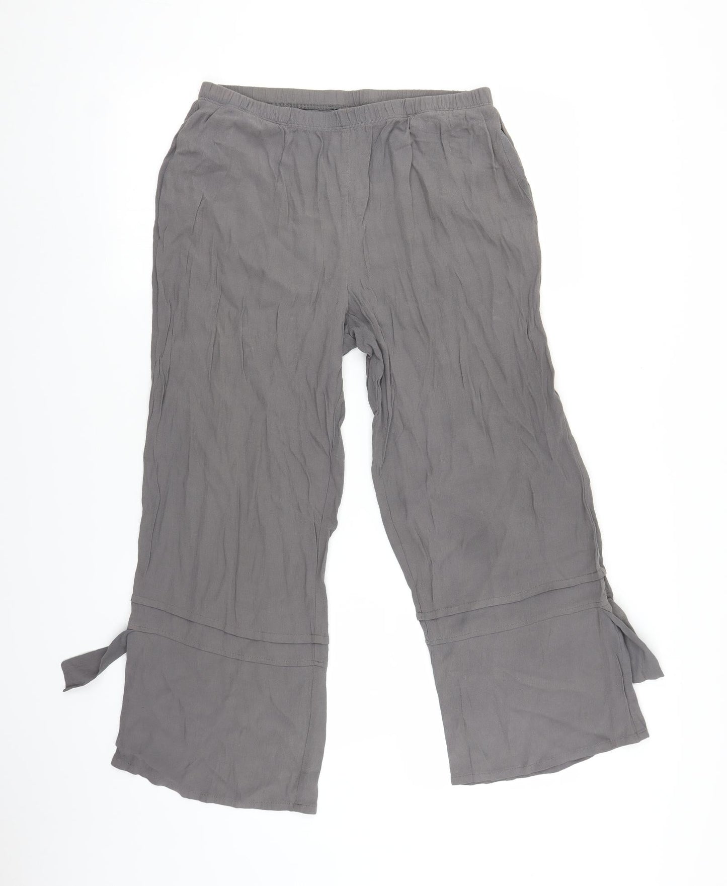 TS Womens Grey   Trousers  Size 12 L23 in