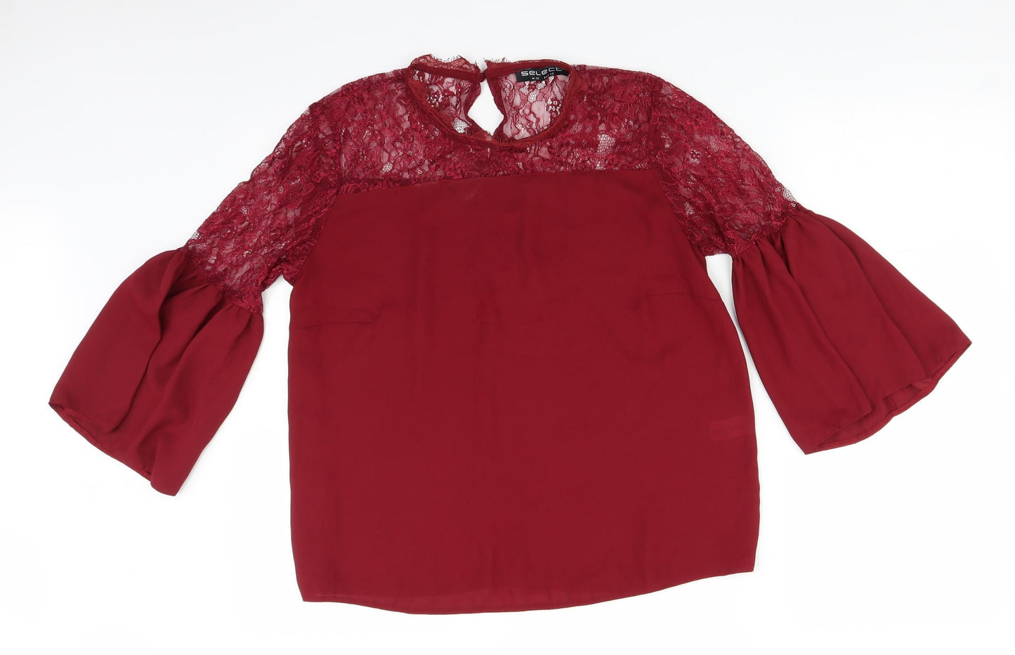 Womens UK Size 14 Select Red Basic Blouse