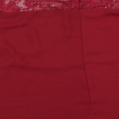 Womens UK Size 14 Select Red Basic Blouse