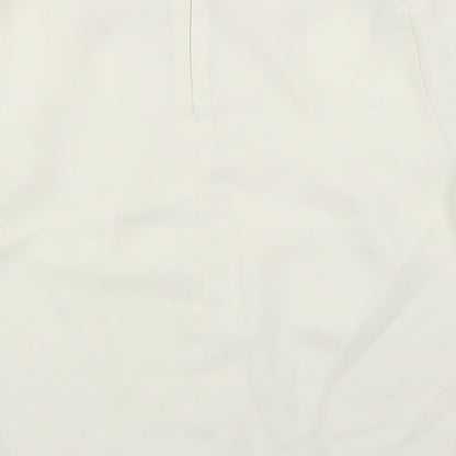 Womens UK Size 10 Topshop White Basic Blouse