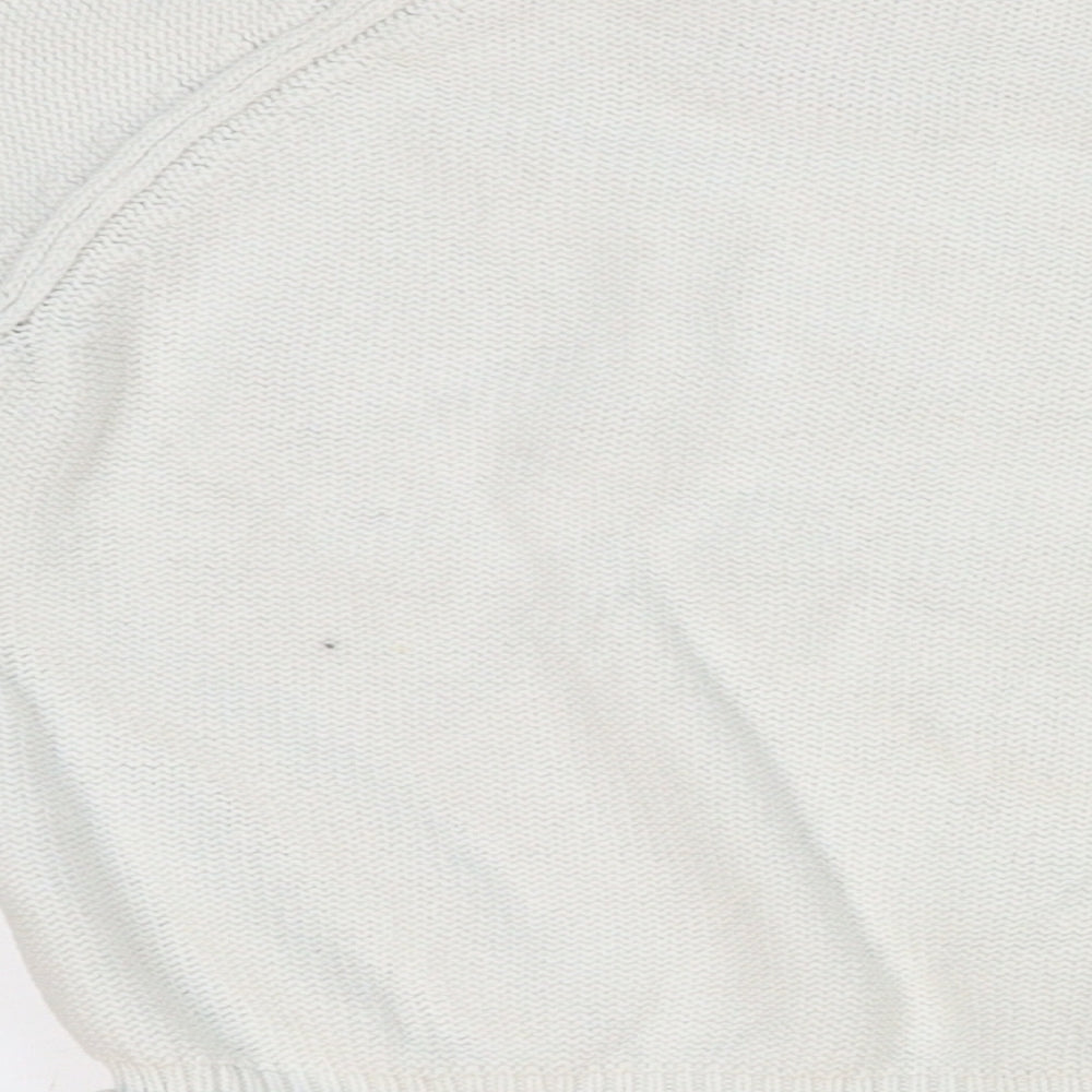Shrinkig Violet Girls White  Knit Pullover Jumper Size 4-5 Years