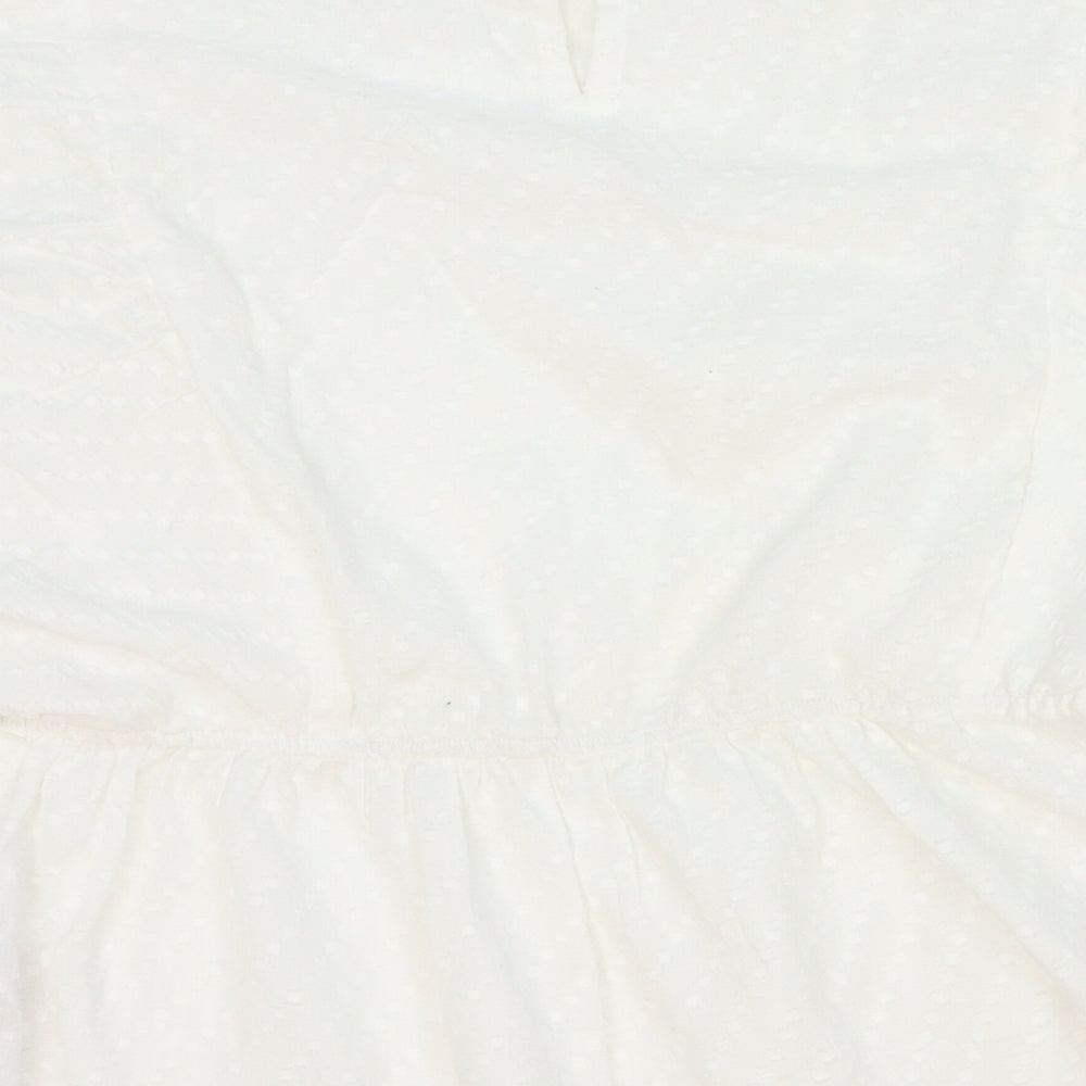Womens UK Size 12 Dorothy Perkins White Basic Blouse