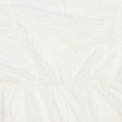 Womens UK Size 12 Dorothy Perkins White Basic Blouse