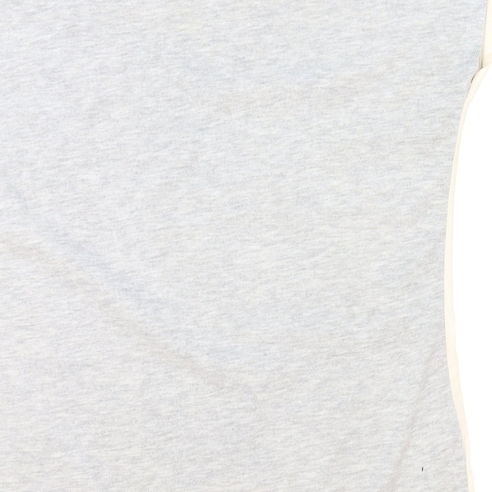 Womens UK Size L Yessica Grey Basic T-Shirt