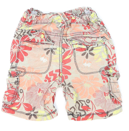 Marks and Spencer Boys Red Floral  Cargo Trousers Size 18-24 Months