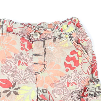Marks and Spencer Boys Red Floral  Cargo Trousers Size 18-24 Months