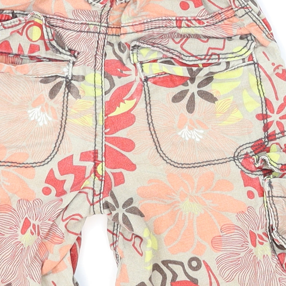 Marks and Spencer Boys Red Floral  Cargo Trousers Size 18-24 Months