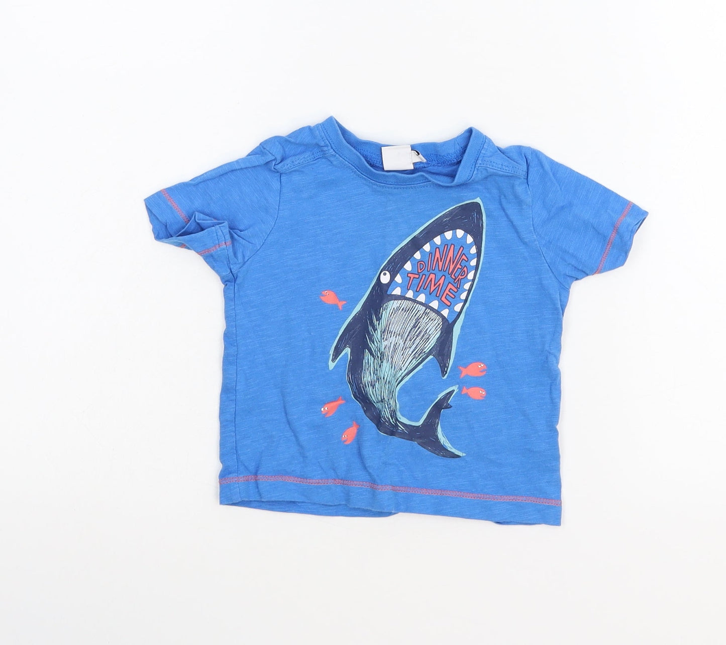 Mini Club Boys Blue   Basic T-Shirt Size 9-12 Months