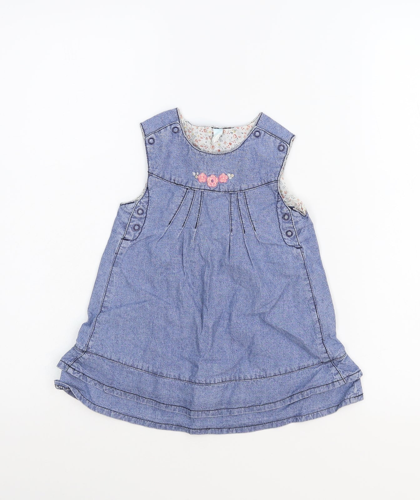 Cool Club Girls Blue   Pinafore/Dungaree Dress