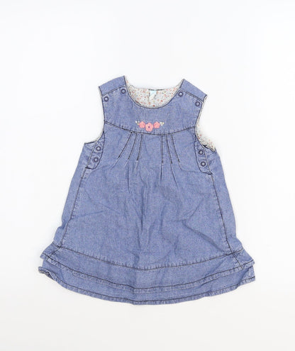 Cool Club Girls Blue   Pinafore/Dungaree Dress