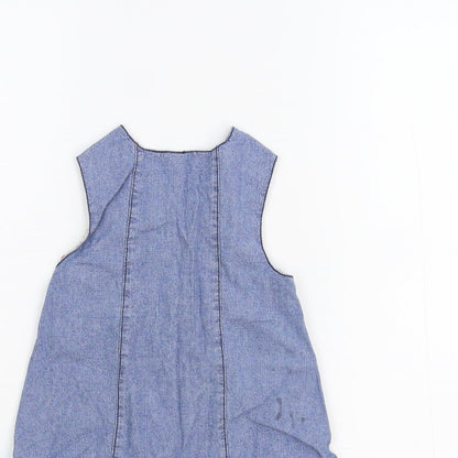 Cool Club Girls Blue   Pinafore/Dungaree Dress