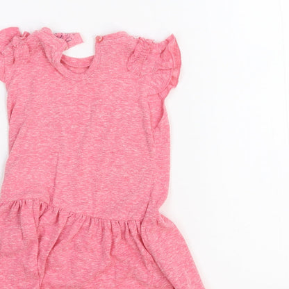 Young Dimention Girls Pink   T-Shirt Dress