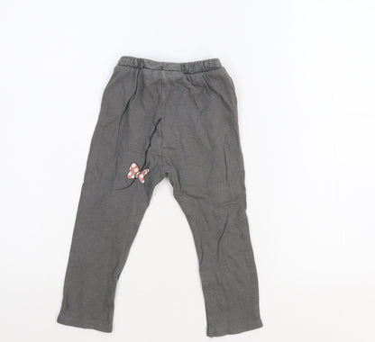 Zara Girls Grey   Sweatpants Trousers Size 2-3 Years - Disney
