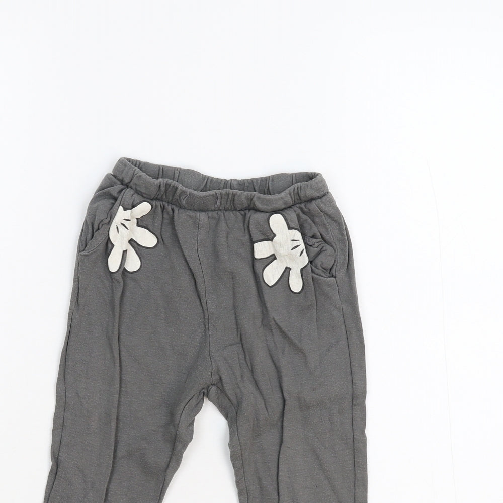 Zara Girls Grey   Sweatpants Trousers Size 2-3 Years - Disney