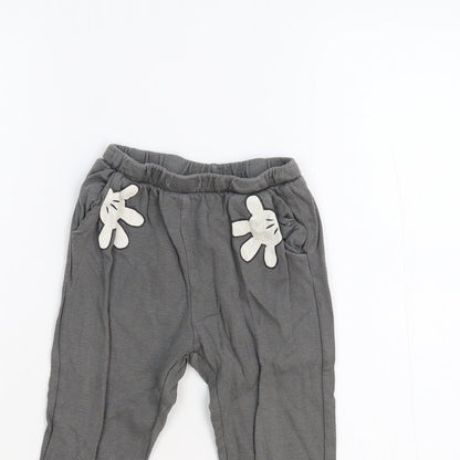 Zara Girls Grey   Sweatpants Trousers Size 2-3 Years - Disney