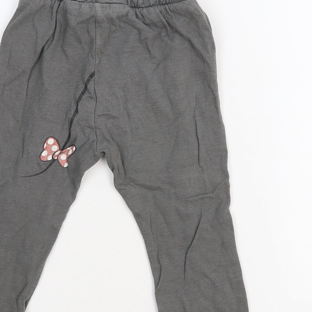 Zara Girls Grey   Sweatpants Trousers Size 2-3 Years - Disney