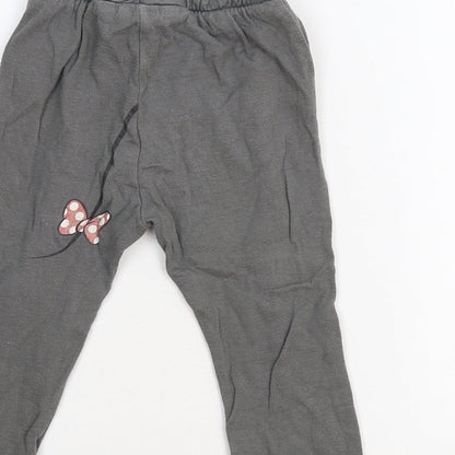Zara Girls Grey   Sweatpants Trousers Size 2-3 Years - Disney