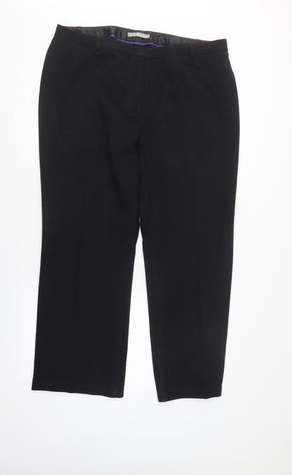 m&s Womens Black   Trousers  Size 36 in L29 in