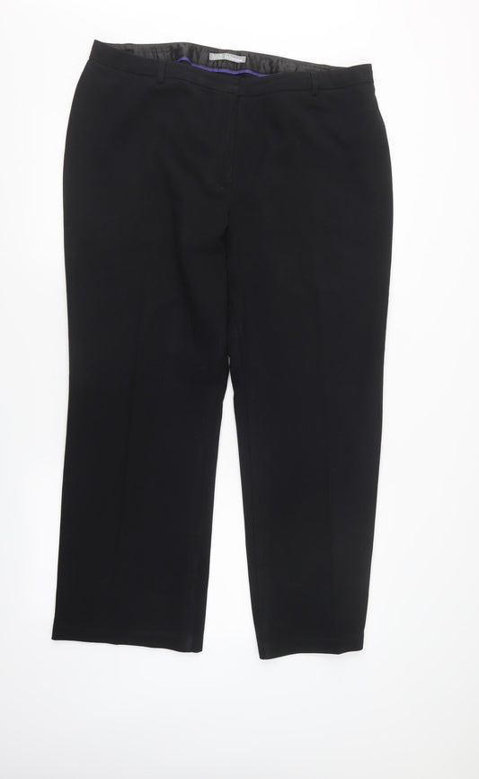 m&s Womens Black   Trousers  Size 36 in L29 in