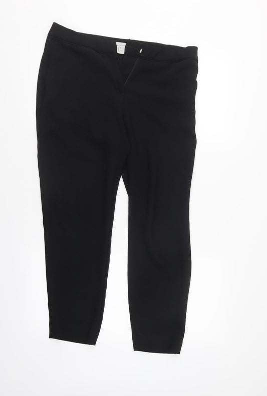 Womens UK Size 10 H&M Regular Fit  Black Trousers