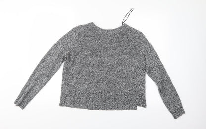 Divided Womens Grey   Henley Jumper Size M