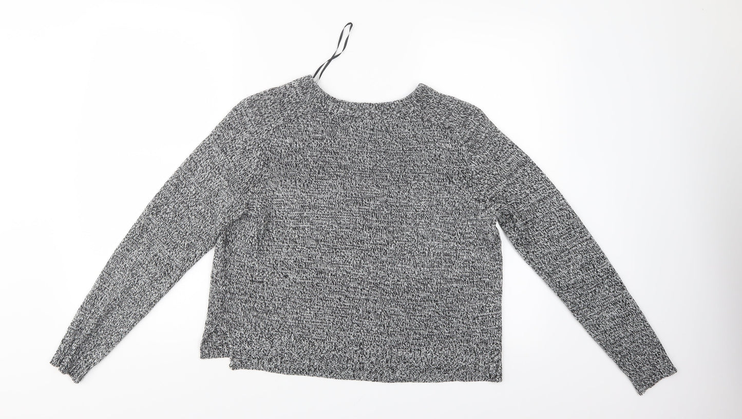 Divided Womens Grey   Henley Jumper Size M