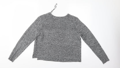 Divided Womens Grey   Henley Jumper Size M