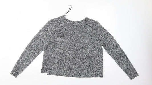 Divided Womens Grey   Henley Jumper Size M